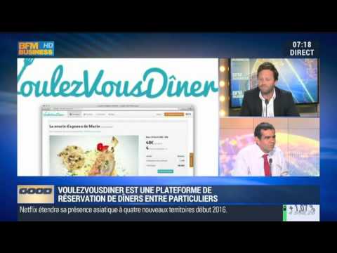 VoulezVousDiner (le repas chez l'habitant): Reportage BFM 2015