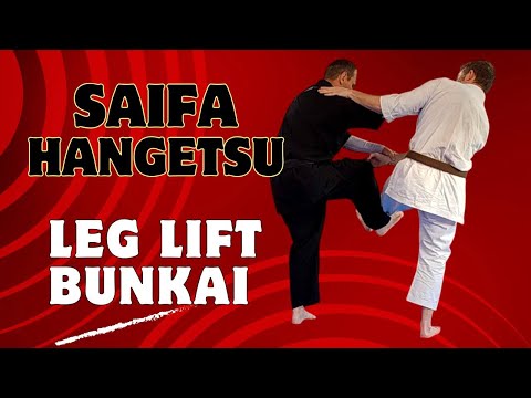 Saifa & Hangetsu Bunkai: Leg Lift Takedown