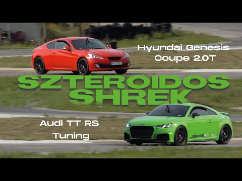 Szteroidos SHREK - Hyundai Genesis Coupe 2.0T vs. Audi TT RS tuning (Laptiming Ep. 250.)