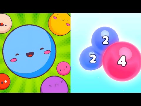 Satisfying Gameplay 2024... Fruit Merge vs Melty Bubble 2048