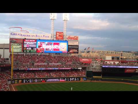 Britta Schwartz at Cincinnati Reds game! August 3, 2012