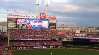 Britta Schwartz at Cincinnati Reds game! August 3, 2012