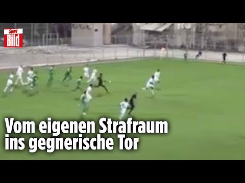 Krasses Torwart-Tor direkt vom Abschlag | InTORnational