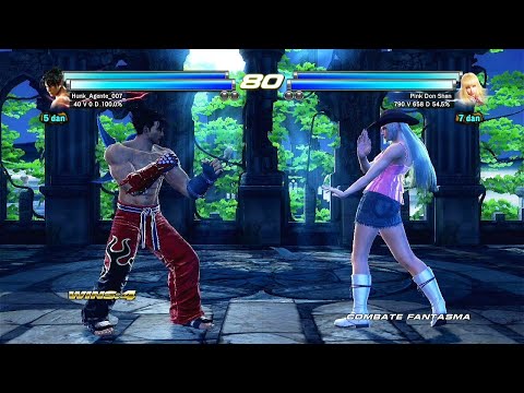 63_7 Jin y Devil Jin (Dante sk17) vs Lili y Law Ryona - Tekken Tag 2 - PS3 Offline