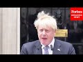Music Blasted As UK PM Boris Johnson Resigns
