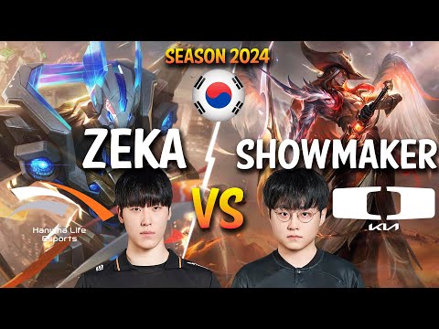 HLE Zeka vs DK ShowMaker - Zeka AZIR vs ShowMaker YONE Mid - Patch 14.6 KR Ranked CHALLENGER lolrec