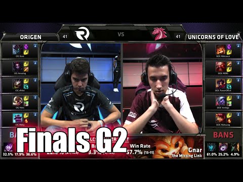 Unicorns of Love vs Origen | Game 2 Finals S5 EU LCS Regional Qualifier for Worlds | UOL vs OG G2