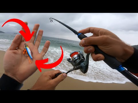 ✅JIG ON THE BEACH IS A SUCCESS IN FISHING! BEACH FISHING WITH ARTIFICIAL BAITS! LIGHT FISHING!