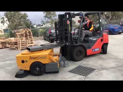 Šlavimo mašina Smart Sweeper demonstracija