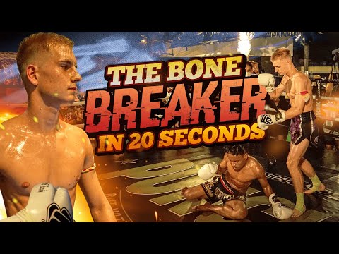 Muay Thai fight knockout in Thailand in 20 seconds