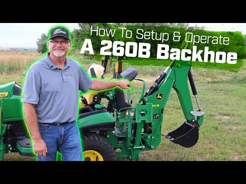 John Deere 1025R Tractor 260B Backhoe Attachment Step-by-Step Tutorial