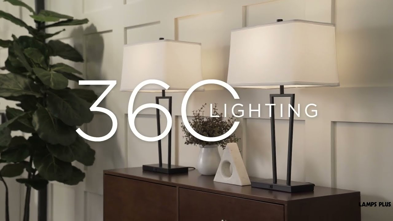 Video 1 Watch A Video About the Cole Black Metal Table Lamps with USB Port Set of 2
