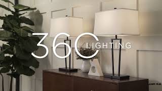 1_Watch A Video About the Cole Black Metal Table Lamps with USB Port Set of 2