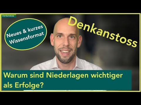 💭 Denkanstoss // Warum sind Niederlagen wichtiger als Erfolge? - denkwiese Meister Markus Czerner