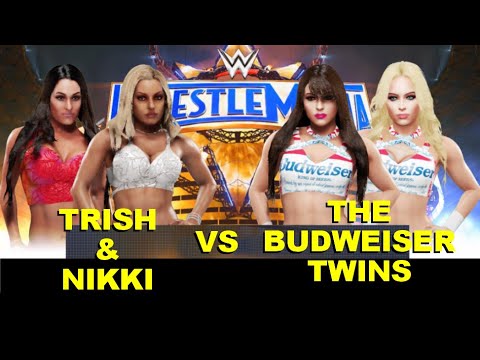WWE 2K19 Trish Stratus & Nikki Bella vs The Budweiser Twins - Elimination Tag Team