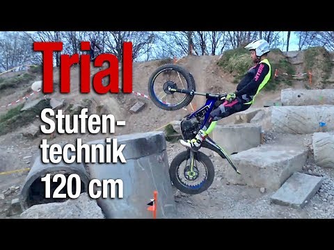 Stufe 120 cm Anspringen · Motorrad Trial Fahrtechnik · Alexander Sedlmair