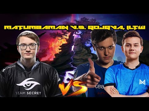 DOTA 2 : MATUMBAMAN(Phantom Assassin) vs QOJQVA(Leshrac) and ILTW(Medusa) | Dota 2 ft. Matumbaman