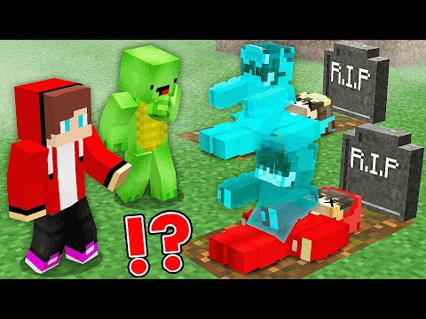 JJ and Mikey found Nico and Cash Became GHOST in Minecraft - Maizen Smirky Cloudy