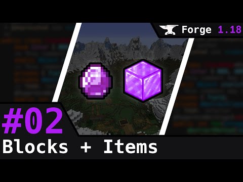 Minecraft Modding Tutorial 1.18 | #2 - Blocks + Items