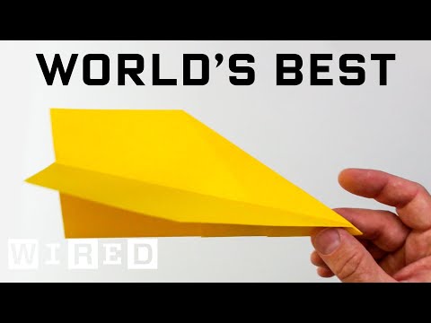 How to Make a WORLD RECORD Paper Airplane That Flies Far - World's Best Paper Airplane | WIRED