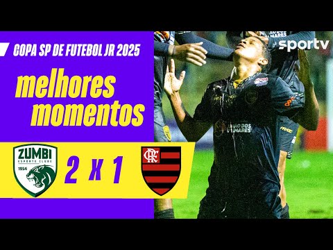 Gols e lances de Zumbi x Flamengo