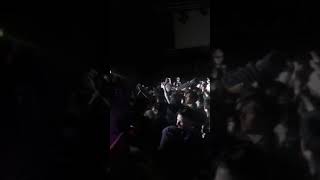 Frank Turner dropped on head at Mongol Horde. Shows security how he feels about it!