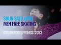Shun SATO JPN Men Free Skating Colorado Springs 2023 FigureSkating