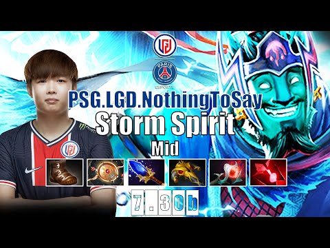 Storm Spirit Mid | PSG.LGD.NothingToSay | STORM SPIRIT 7.30 SO BROKEN | 7.30b Gameplay Highlights