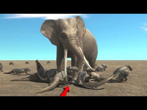 100 Komodo Dragon vs Every Unit - Animal Revolt Battle Simulator