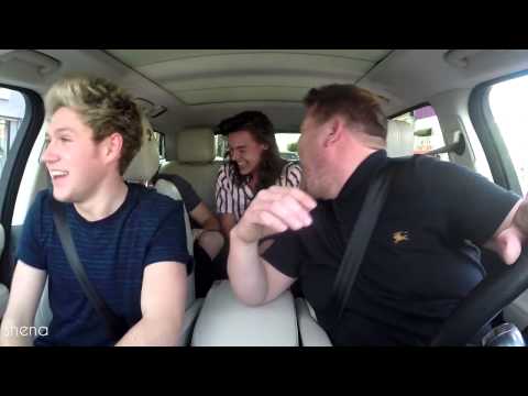 ラップのカープールカラオケジェームズ・コーデン＋歌詞でドラッグ・ミー・ダウン (Drag Me Down with rap Carpool Karaoke James Corden + Lyrics)