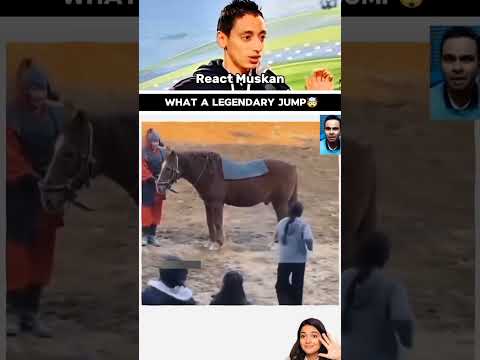 What A Legendary Jump🤣#funny #viralvideo  #shorts #reactmuskan