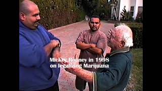Mickey Rooney on legalizing Marijuana on the set of Holy Hollywood. video