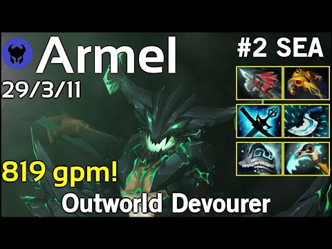 819 gpm! Armel [TNC] plays Outworld Devourer!!! Dota 2 7.21