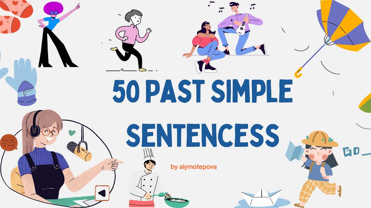 100 Past Simple Sentences | Learn English with Easy Examples ✨Part 1