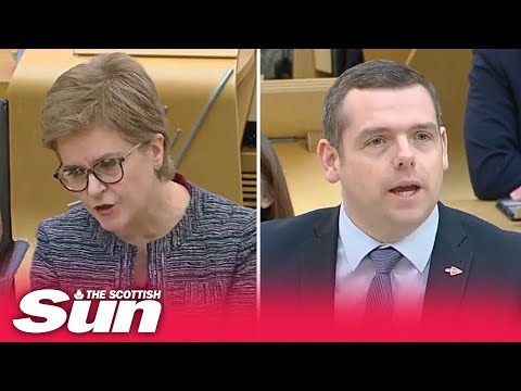 Douglas Ross and Nicola Sturgeon argue over Ferguson Marine ferry missing document & gagging orders