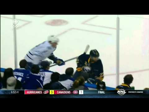 Jamie McBain breakaway in OT Toronto Maple Leafs vs Buffalo Sabres 9/21/13 NHL Hockey