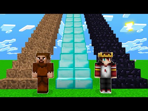 1 $ SPACE STAIR VS 1000 $ SPACE STAIR - Minecraft