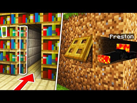 Top 10 SECRET Entrances Noob1234 Will Never Find! (Preston Minecraft)