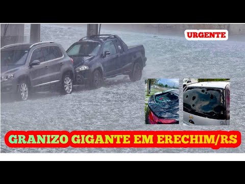 🔴GRANIZO GIGANTE EM ERECHIM/RS