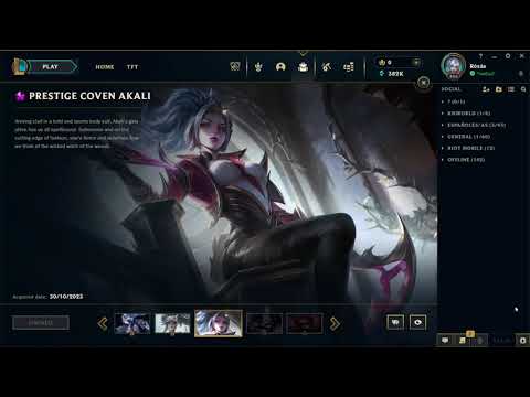 Forging Prestige Coven Akali Skin - Worlds 2023 Shop