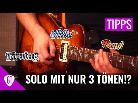 Gitarren Solo lernen mit nur 3 Tönen!