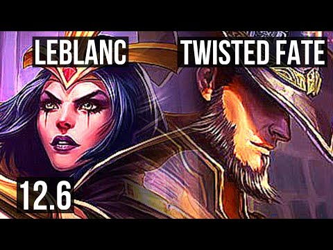 LEBLANC vs TWISTED FATE (MID) | Rank 3 LeBlanc, Rank 10, Godlike | BR Challenger | 12.6