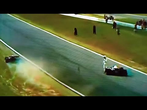 BELGIAN GP 1972 REGAZZONI and GALLI CRASH