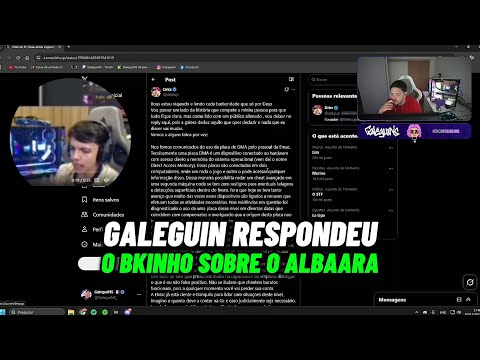 GALEGUIN VENDO O TT DO DRKZ E RESPONDEU O BKINHO SOBRE O ALBAARA
