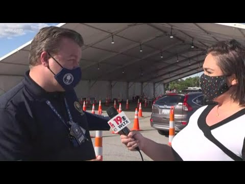 Covid vaccine site at Columbia Place Mall
