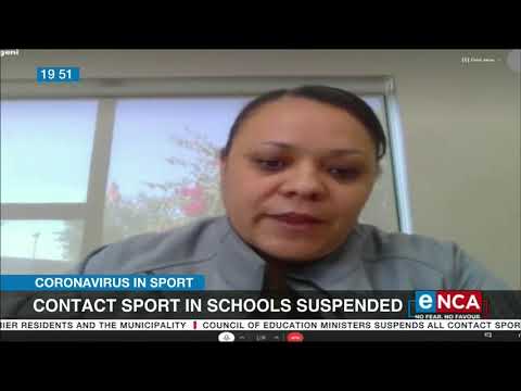 COVID 19 In SA Contact sports in schools suspended