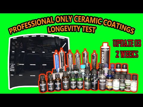 PROFESSIONAL ONLY ceramic coatings - 22 WAY LONGEVITY TEST - UPDATE 03 - 2 WEEKS
