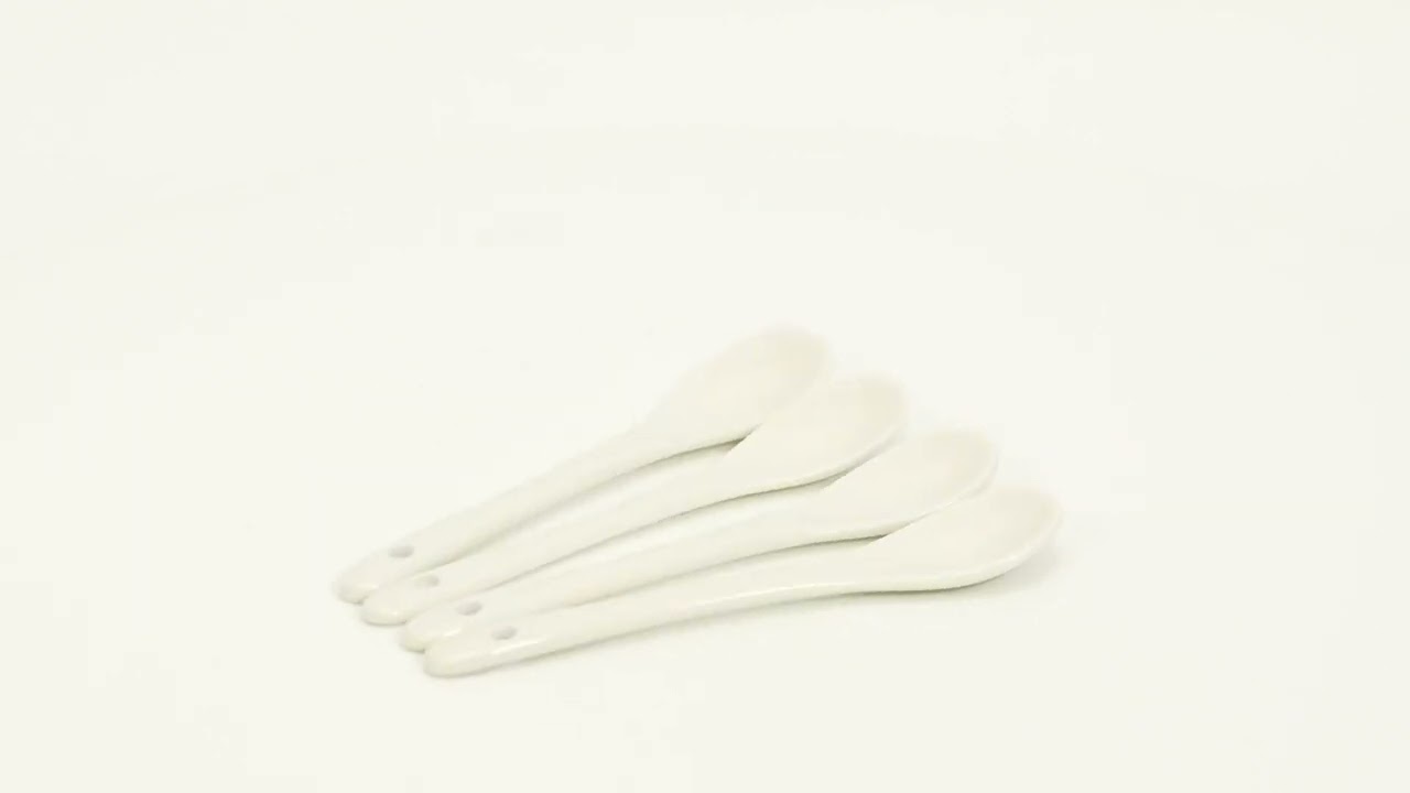 8 Piece Porcelain Egg Cups And Spoons