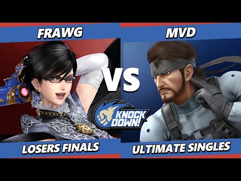 Knockdown 86 Losers Finals - MVD (Snake) Vs. Frawg (Bayonetta) Smash Ultimate - SSBU
