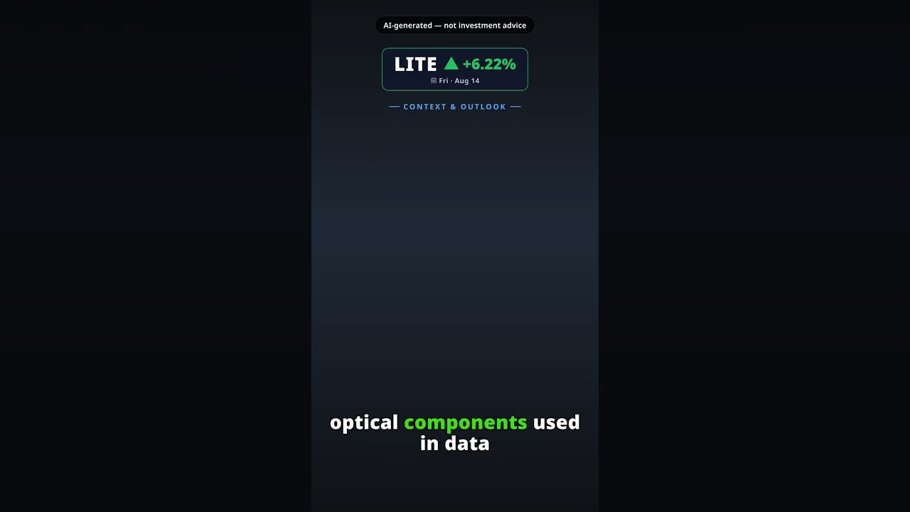 Why Is Lumentum Stock Jumping Today? LITE +6.22% (Aug 14)